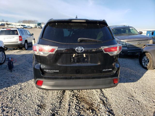 5TDJKRFH7GS320858 - 2016 TOYOTA HIGHLANDER XLE BLACK photo 6