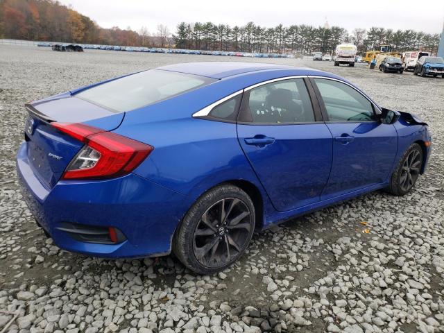 2HGFC2F85KH539112 - 2019 HONDA CIVIC SPORT BLUE photo 3