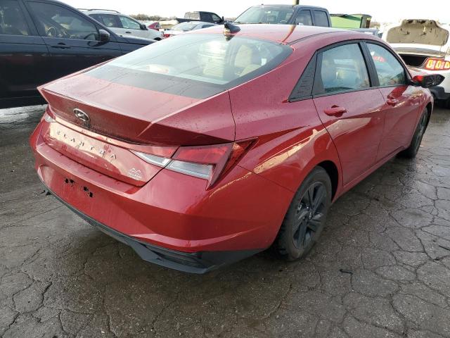 KMHLM4AG7NU364402 - 2022 HYUNDAI ELANTRA SEL RED photo 3