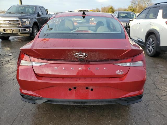 KMHLM4AG7NU364402 - 2022 HYUNDAI ELANTRA SEL RED photo 6