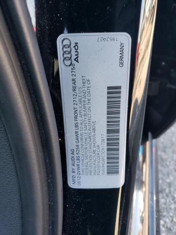 WAUHGAFC7CN172617 - 2012 AUDI A6 PRESTIGE შავი ფოტო 12