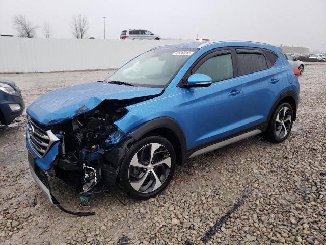 KM8J3CALXJU732440 - 2018 HYUNDAI TUCSON SPORT BLUE photo 1