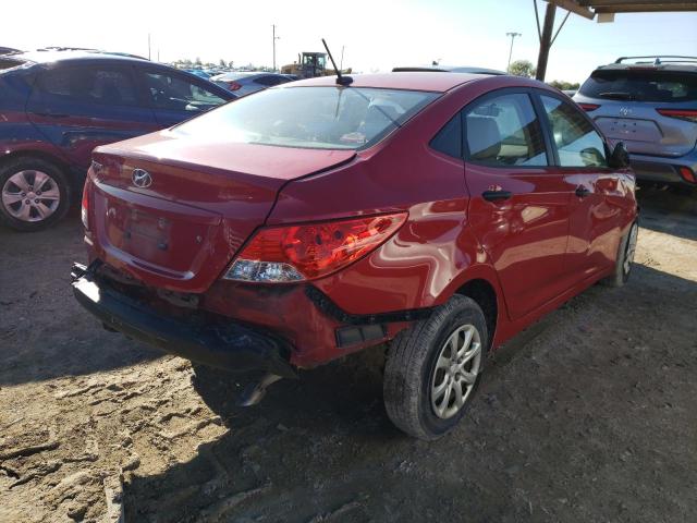 KMHCT4AE9CU089436 - 2012 HYUNDAI ACCENT GLS RED photo 3