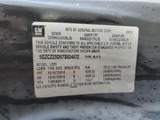 5GZCZ23D97S824072 - 2007 SATURN VUE SILVER photo 13