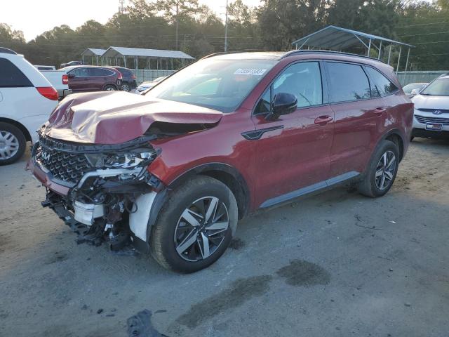 5XYRH4LF7PG174823 - 2023 KIA SORENTO EX BURGUNDY photo 1