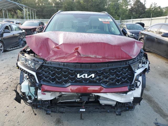 5XYRH4LF7PG174823 - 2023 KIA SORENTO EX BURGUNDY photo 5