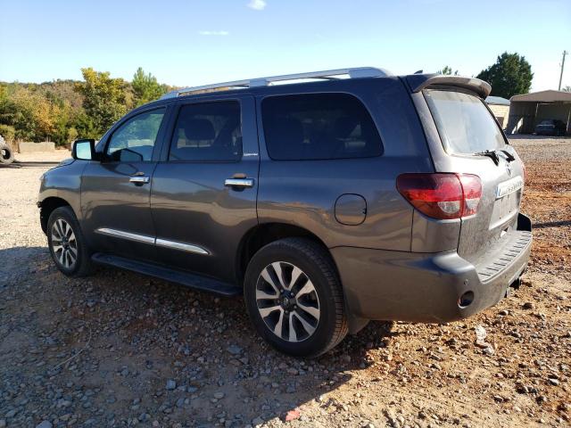 5TDJY5G17JS156611 - 2018 TOYOTA SEQUOIA LIMITED GRAY photo 2