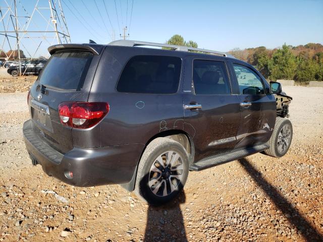 5TDJY5G17JS156611 - 2018 TOYOTA SEQUOIA LIMITED GRAY photo 3