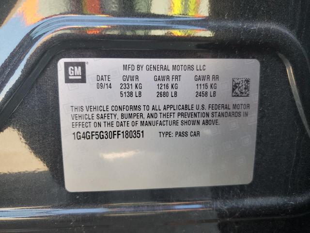 1G4GF5G30FF180351 - 2015 BUICK LACROSSE PREMIUM CHARCOAL photo 12