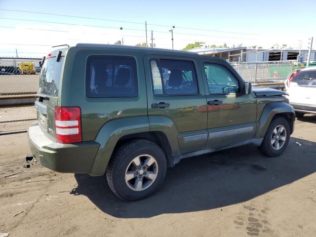 1J8GN28K18W271328 - 2008 JEEP LIBERTY SPORT GREEN photo 3