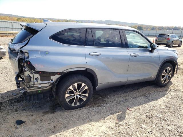 5TDGBRCH7MS064618 - 2021 TOYOTA HIGHLANDER HYBRID XLE GRAY photo 3