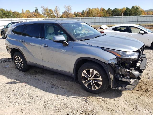 5TDGBRCH7MS064618 - 2021 TOYOTA HIGHLANDER HYBRID XLE GRAY photo 4