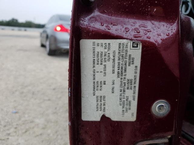 1GTEK19R2TE501826 - 1996 GMC SIERRA K1500 BURGUNDY photo 13