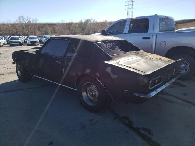 123378N366719 - 1968 CHEVROLET CAMARO BLACK photo 2