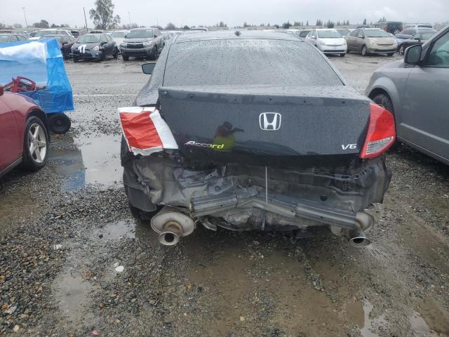 1HGCS2A82CA003263 - 2012 HONDA ACCORD EXL BLACK photo 6