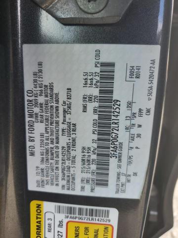 3FA6P0G72LR142529 - 2020 FORD FUSION S GRAY photo 13