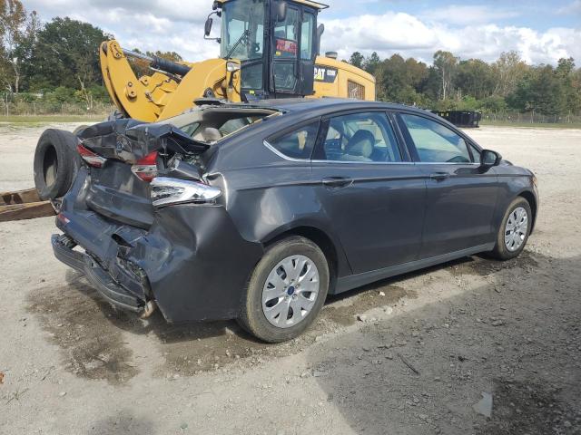 3FA6P0G72LR142529 - 2020 FORD FUSION S GRAY photo 3