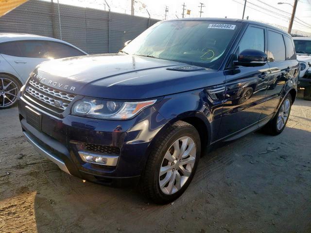 SALWR2WF5EA388098 - 2014 LAND ROVER RANGE ROVE HSE BLUE photo 2