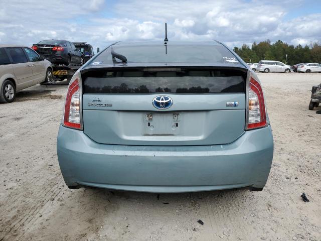 JTDKN3DU0C5447587 - 2012 TOYOTA PRIUS TURQUOISE photo 6