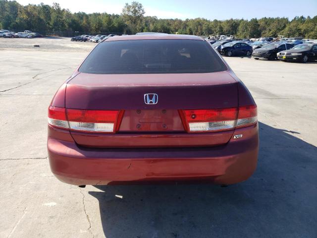 1HGCM66304A010308 - 2004 HONDA ACCORD LX MAROON photo 6