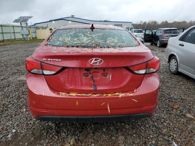 KMHDH4AEXFU357811 - 2015 HYUNDAI ELANTRA SE RED photo 6