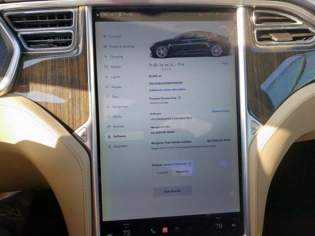 5YJSA1CG5DFP09535 - 2013 TESLA MODEL S Կանաչ լուսանկար 8