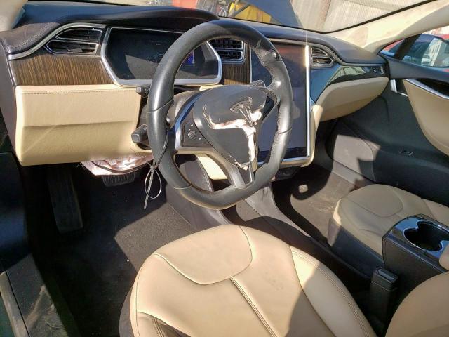 5YJSA1CG5DFP09535 - 2013 TESLA MODEL S Կանաչ լուսանկար 9