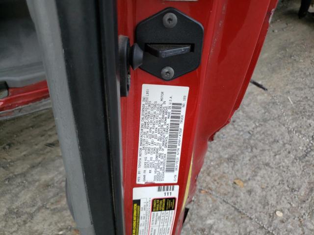 5TEUU42N49Z631384 - 2009 TOYOTA TACOMA ACCESS CAB წითელი ფოტო 13