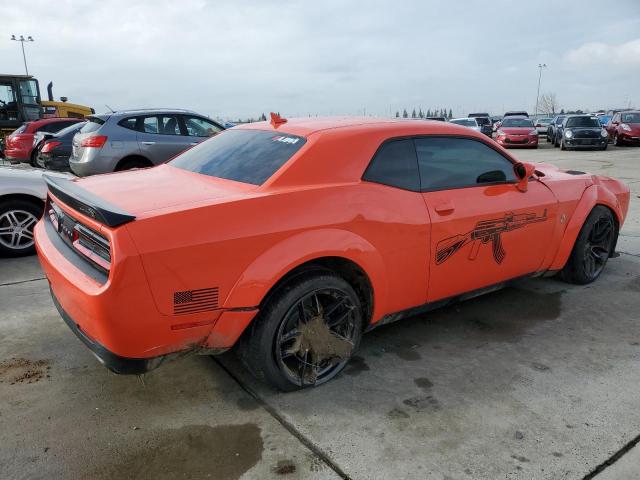 2C3CDZFJ0NH210787 - 2022 DODGE CHALLENGER R/T SCAT PACK ORANGE photo 3