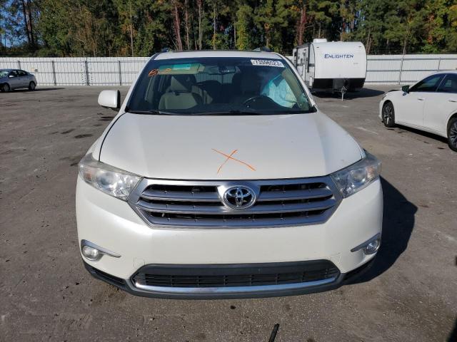 5TDYK3EH4CS055825 - 2012 TOYOTA HIGHLANDER LIMITED WHITE photo 5