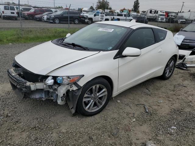 JHMZF1D46DS000327 - 2013 HONDA CR-Z WHITE photo 1