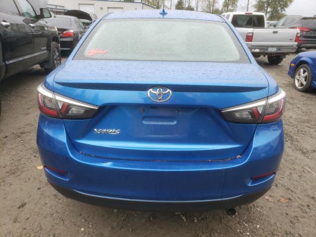 3MYDLBYV9KY508840 - 2019 TOYOTA YARIS L BLUE photo 6