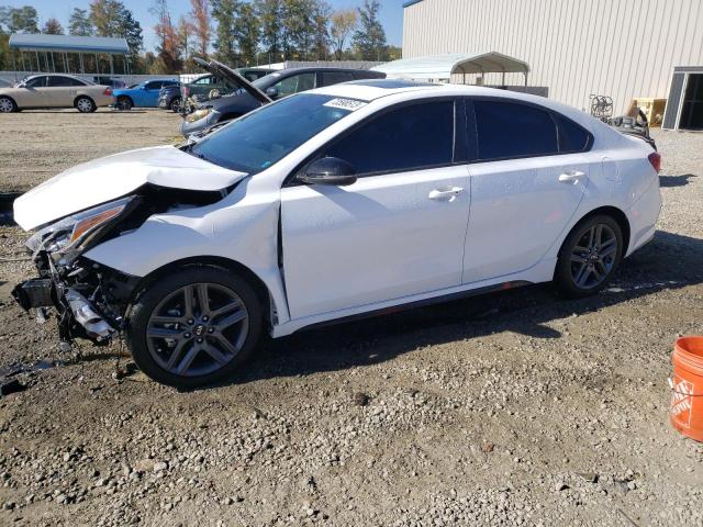 3KPF34AD7ME416540 - 2021 KIA FORTE GT LINE WHITE photo 1