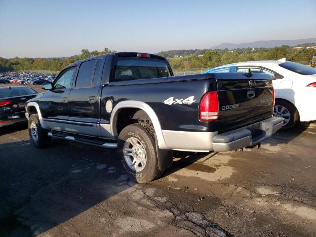 1D7HG48N84S667470 - 2004 DODGE DAKOTA QUAD SLT BLACK photo 2
