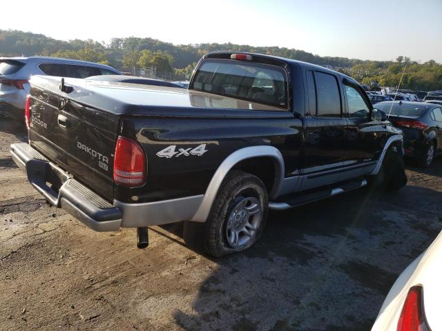 1D7HG48N84S667470 - 2004 DODGE DAKOTA QUAD SLT BLACK photo 3
