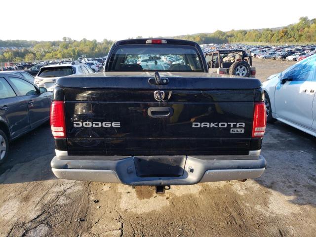 1D7HG48N84S667470 - 2004 DODGE DAKOTA QUAD SLT BLACK photo 6