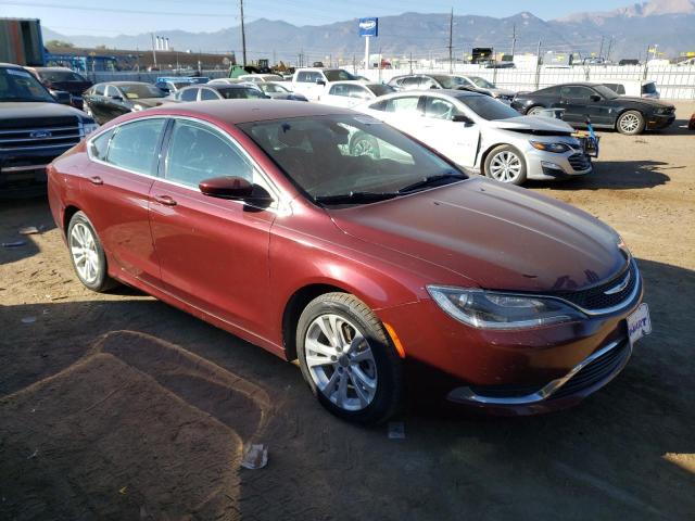 1C3CCCAB1FN520875 - 2015 CHRYSLER 200 LIMITED MAROON photo 4