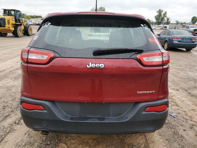 1C4PJLAB3FW518199 - 2015 JEEP CHEROKEE SPORT RED photo 6