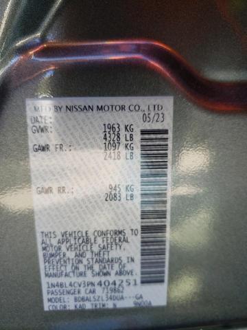 1N4BL4CV3PN404251 - 2023 NISSAN ALTIMA SR GRAY photo 12