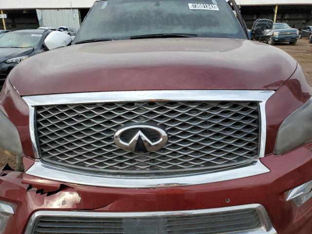 JN8AZ2NE5G9120123 - 2016 INFINITI QX80 BURGUNDY photo 12