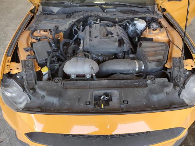 1FA6P8TH9J5128754 - 2018 FORD MUSTANG ORANGE photo 11