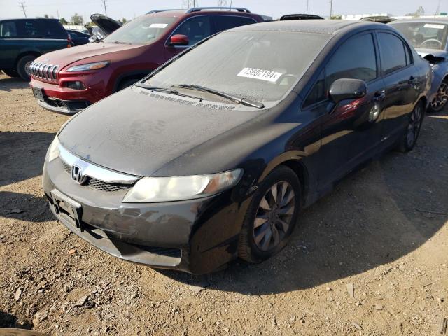 2HGFA16949H345626 - 2009 HONDA CIVIC EXL შავი ფოტო 1