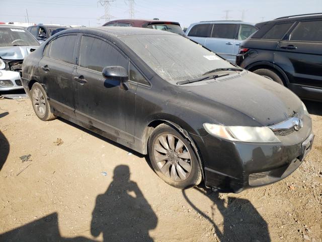 2HGFA16949H345626 - 2009 HONDA CIVIC EXL შავი ფოტო 4