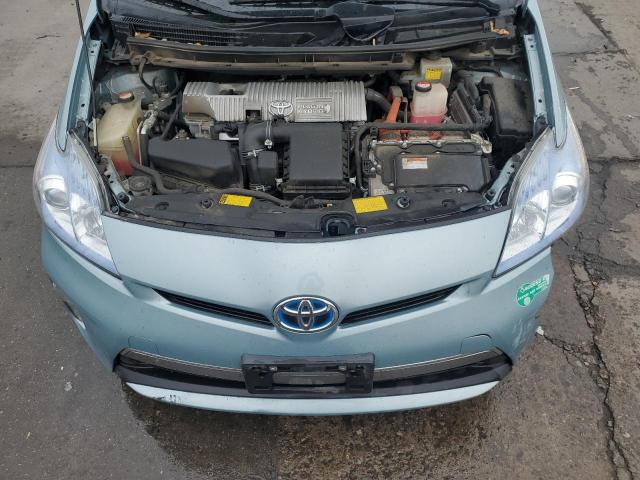 JTDKN3DP2F3067077 - 2015 TOYOTA PRIUS PLUG TURQUOISE photo 11