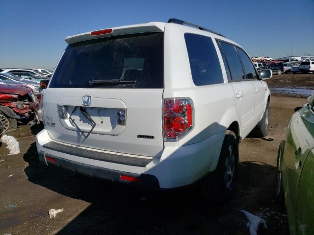 2HKYF18477H530607 - 2007 HONDA PILOT EX WHITE photo 3