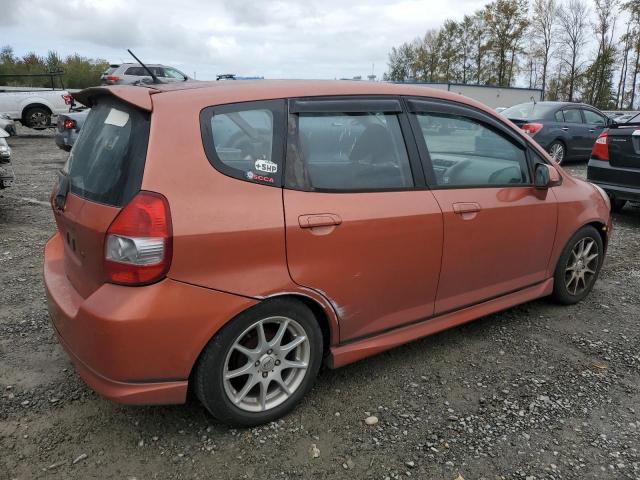 JHMGD37657S042918 - 2007 HONDA FIT S ORANGE photo 3