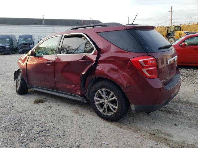 2GNFLFEK6H6102735 - 2017 CHEVROLET EQUINOX LT RED photo 2