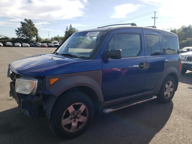 5J6YH28584L013066 - 2004 HONDA ELEMENT EX BLUE photo 1