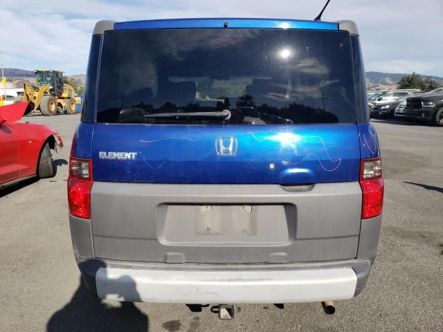 5J6YH28584L013066 - 2004 HONDA ELEMENT EX BLUE photo 6