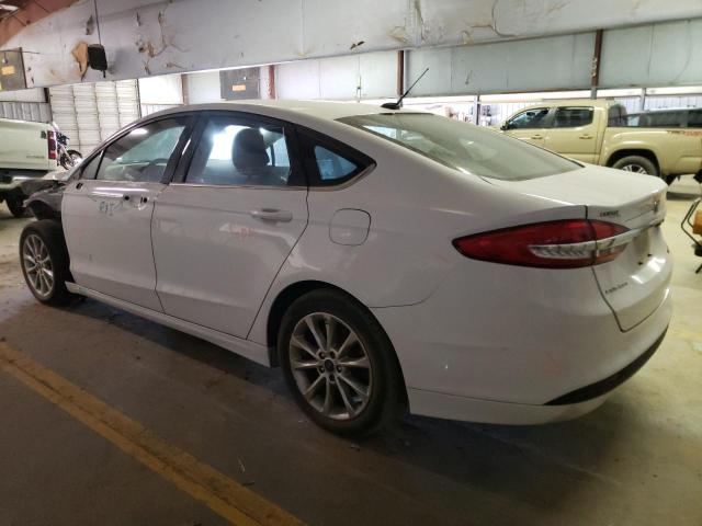 3FA6P0LU5JR162217 - 2018 FORD FUSION SE HYBRID WHITE photo 2